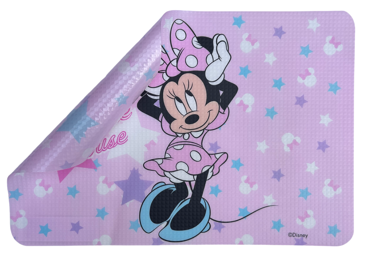 Tovaglietta Minnie Mouse DISNEY in Plastica Morbida Antiscivolo Ripiegabile Lavabile da Colazione Pranzo Cm.44x30 - Min0979