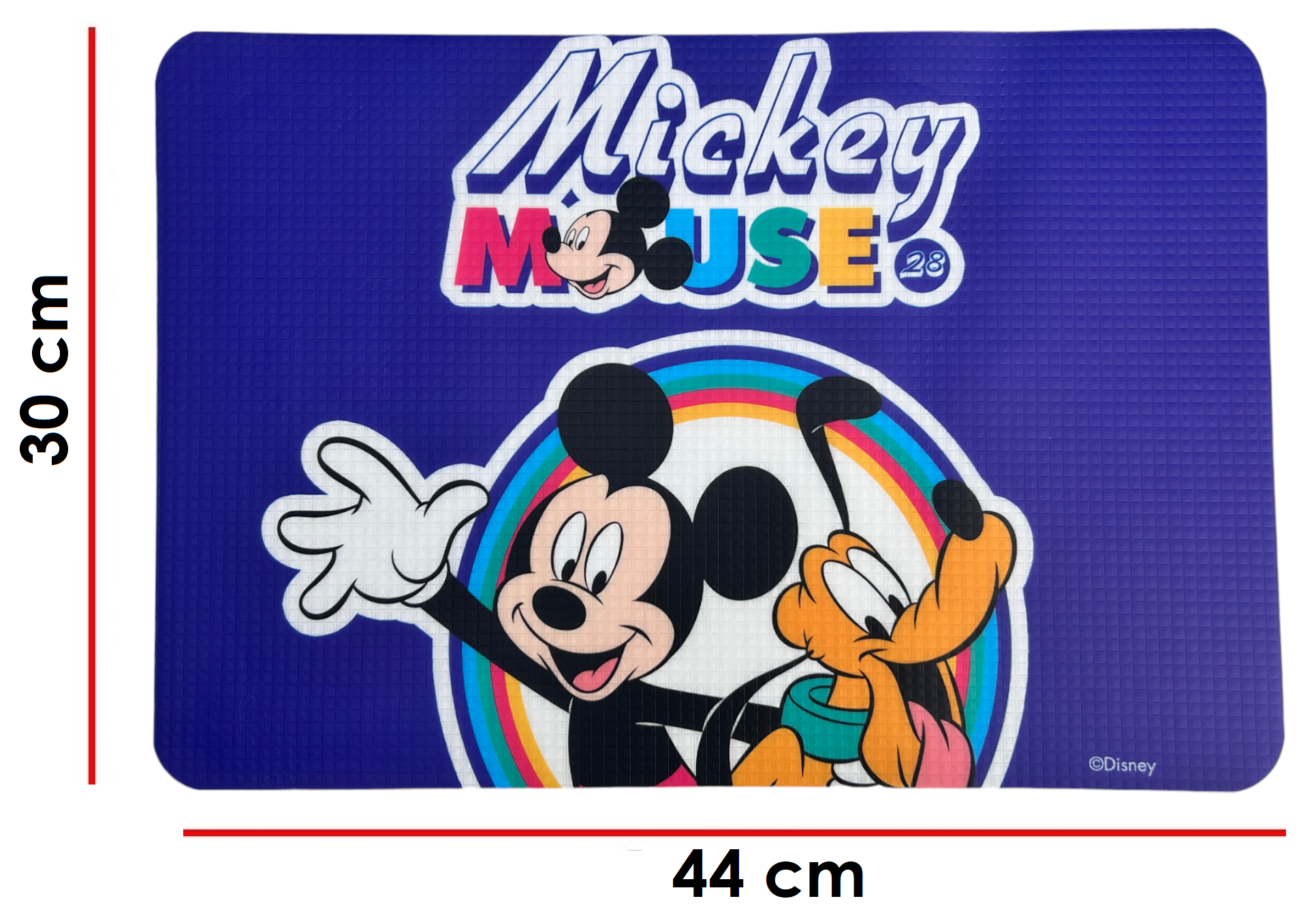 Tovaglietta Topolino DISNEY in Plastica Morbida Antiscivolo Ripiegabile Lavabile da Colazione Pranzo Cm.44x30 - Mic0979