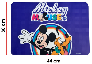 Tovaglietta Topolino DISNEY in Plastica Morbida Antiscivolo Ripiegabile Lavabile da Colazione Pranzo Cm.44x30 - Mic0979