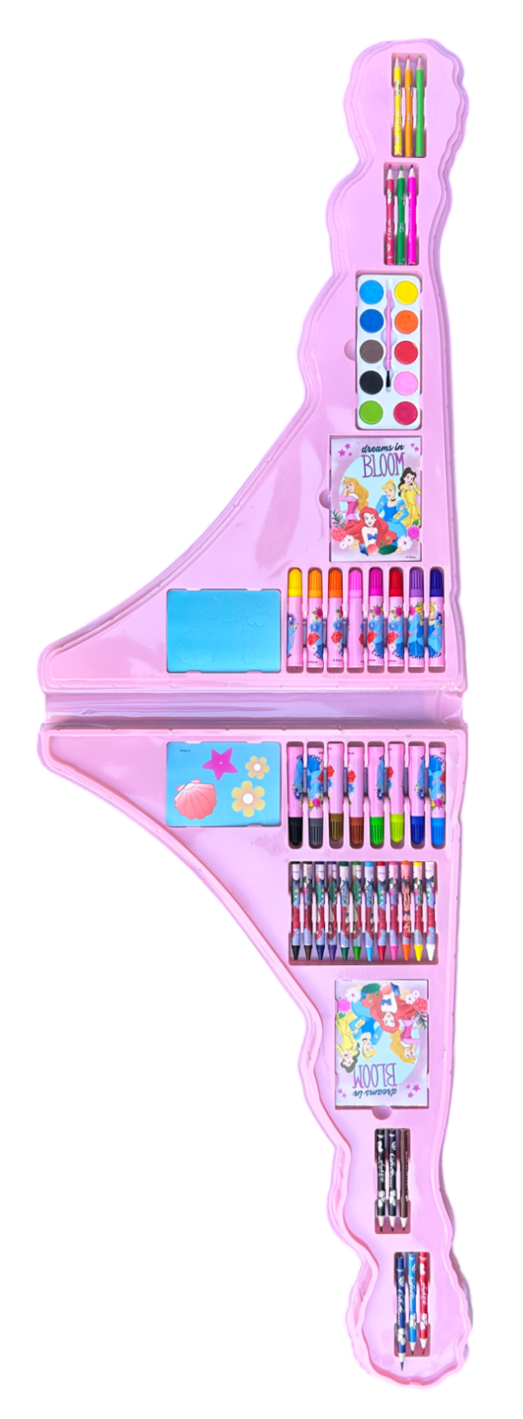 Maxi Valigetta Colori Principesse DISNEY Set Sagomato da 56 Pezzi - Pr0584