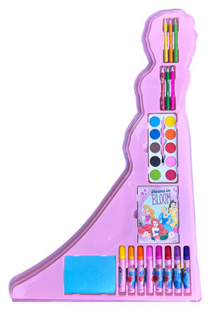 Maxi Valigetta Colori Principesse DISNEY Set Sagomato da 56 Pezzi - Pr0584