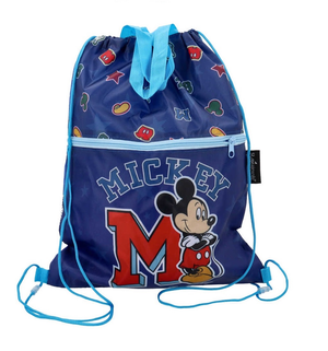Sacca Topolino DISNEY con Chiusura a Coulisse Tasca Frontale Borsa Tempo Libero Palestra Cm. 44x34 - 673375