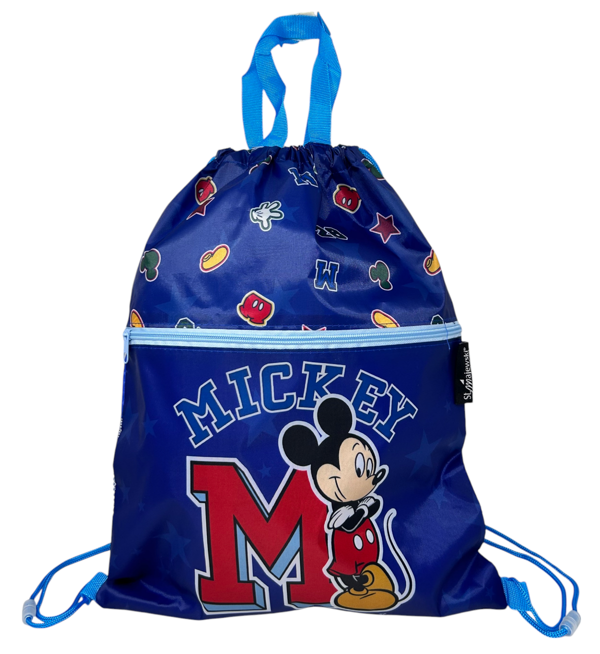 Sacca Topolino DISNEY con Chiusura a Coulisse Tasca Frontale Borsa Tempo Libero Palestra Cm. 44x34 - 673375