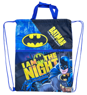 Sacca Batman DC con Chiusura a Coulisse Tasca Frontale Borsa Tempo Libero Palestra Cm. 44x34 - Ba0994