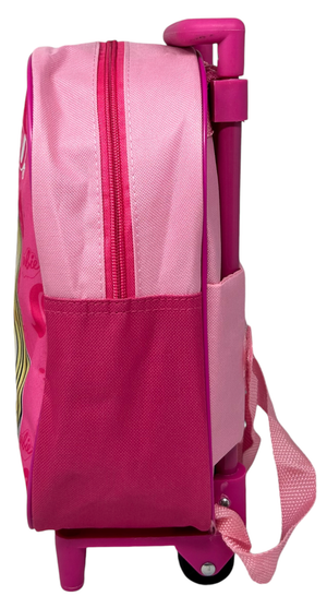 Zaino Asilo Trolley Barbie + Borraccia Borsa per Scuola Materna Tempo Libero - Br0993-W