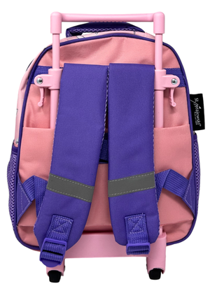 Zaino Asilo Trolley Stitch e Angel DISNEY con Tasca Frontale 30 Cm. Manico Allungabile - 674181