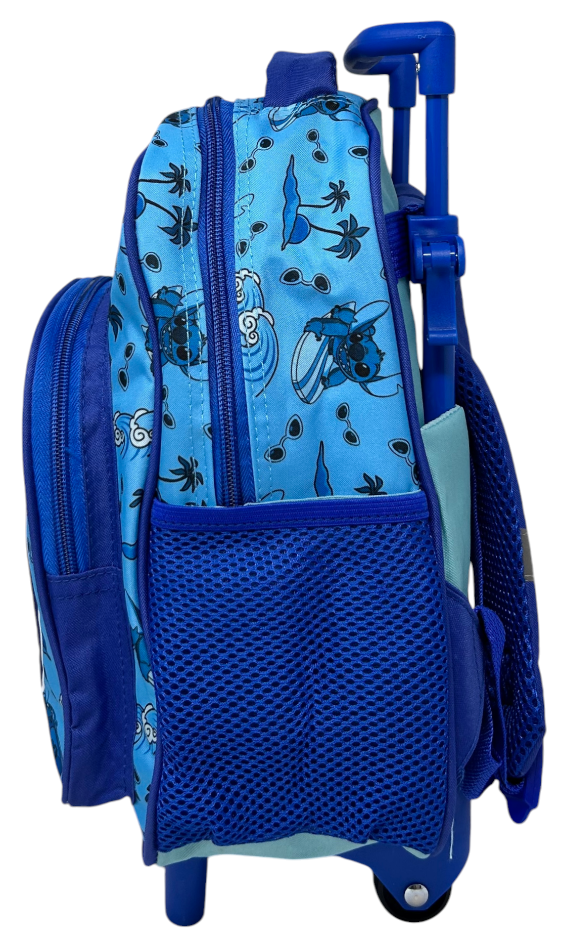 Zaino Asilo Trolley Stitch DISNEY con Tasca Frontale 30 Cm. Manico Allungabile - 674174