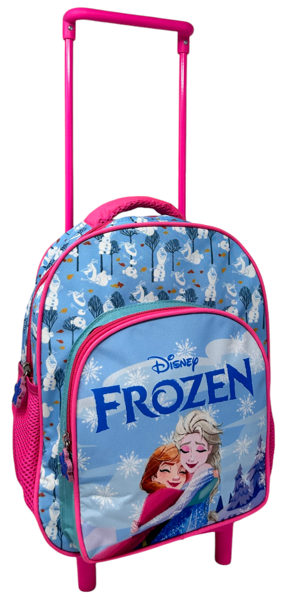 Zaino Asilo Trolley Frozen DISNEY con Tasca Frontale 30 Cm. Manico Allungabile - 673115