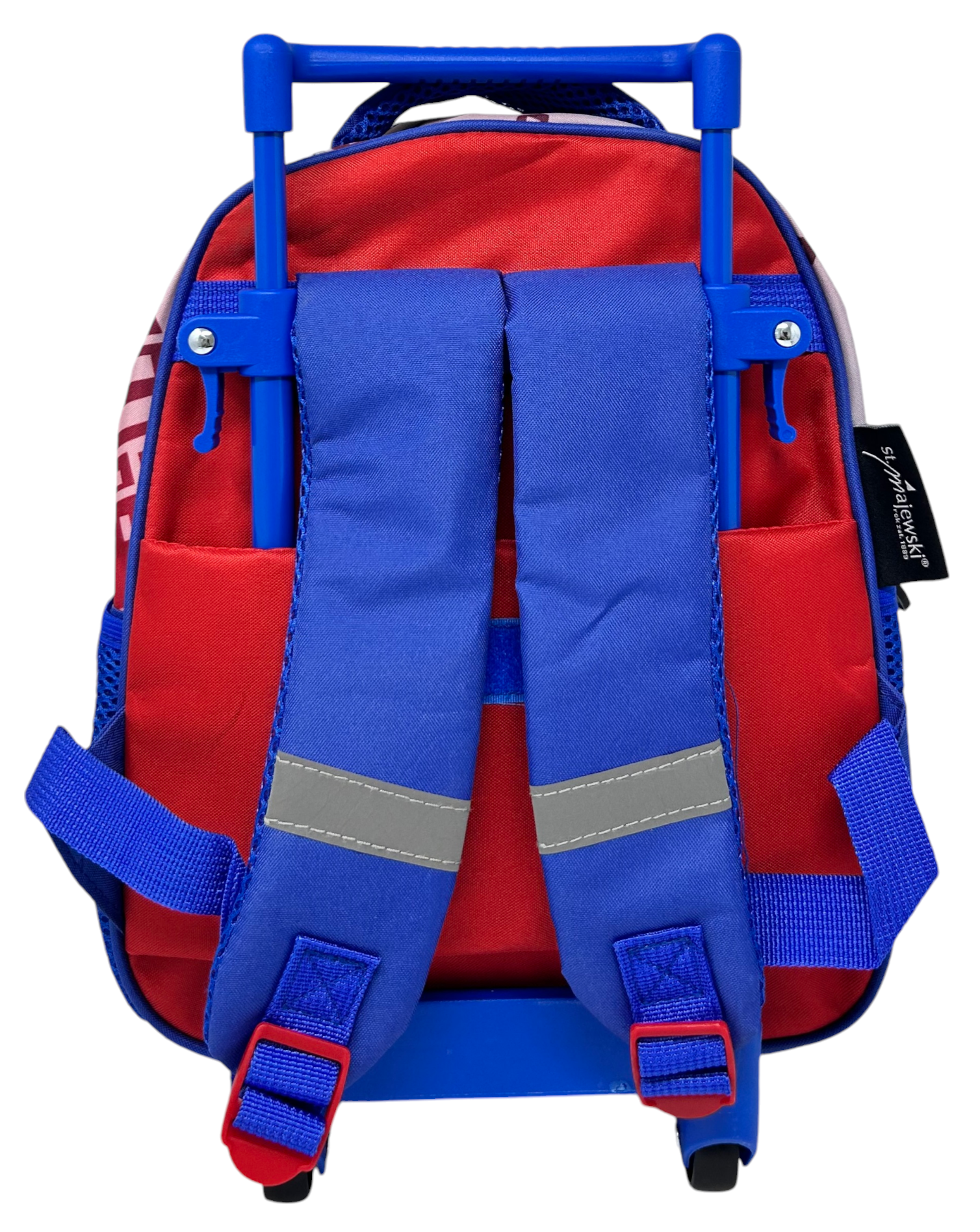 Zaino Asilo Trolley Spiderman MARVEL con Tasca Frontale 30 Cm. Manico Allungabile - 673085