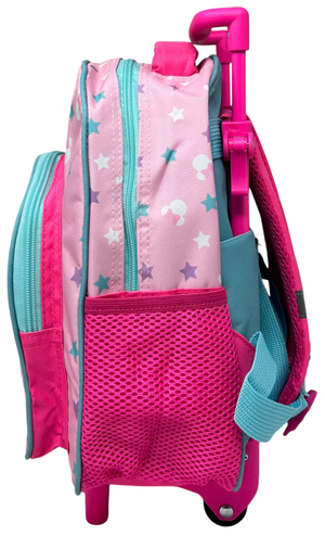 Zaino Asilo Trolley Minnie Mouse DISNEY con Tasca Frontale 30 Cm. Manico Allungabile - 673122
