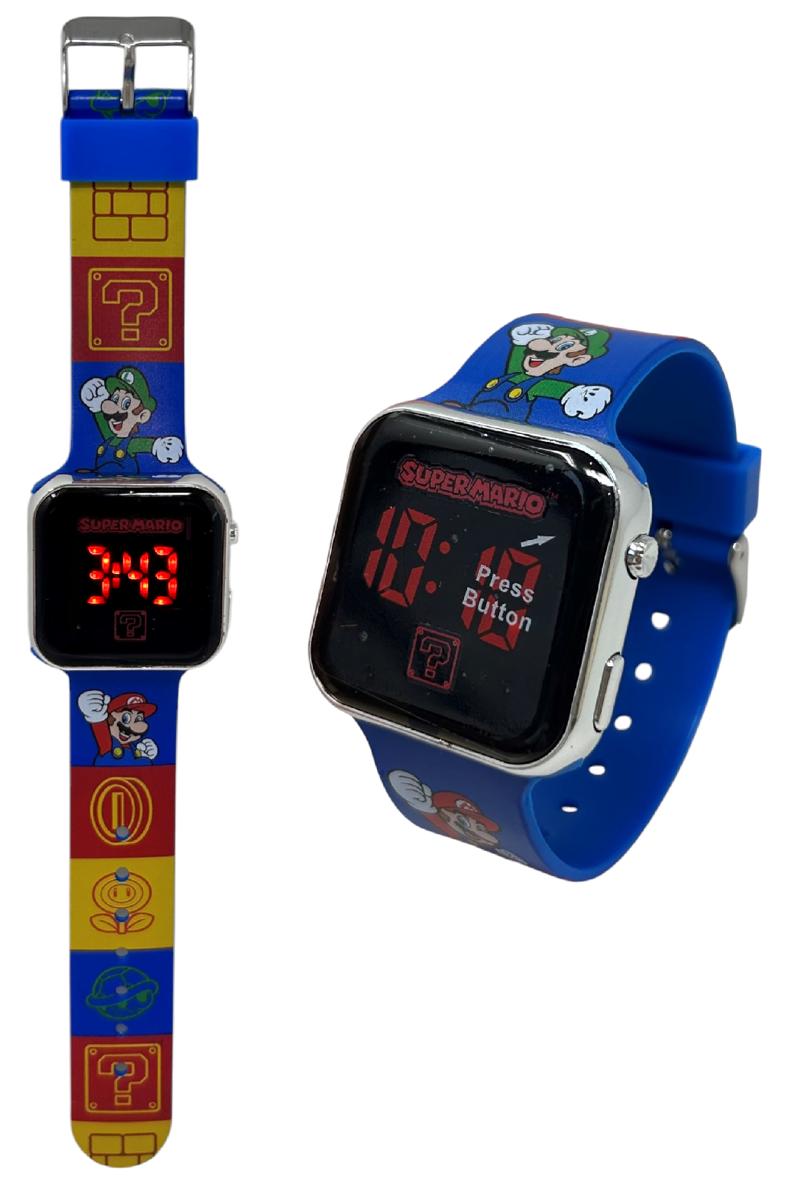 Orologio a LED Super Mario da Polso Digitale con Cinturino Silicone - Gsm4236