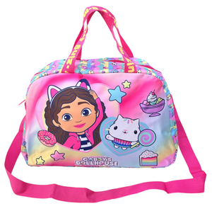 Borsa Palestra Gabby's Dollhouse Borsone da Viaggio Bambina Palestra Cm. 40x26x21 - O10287mc