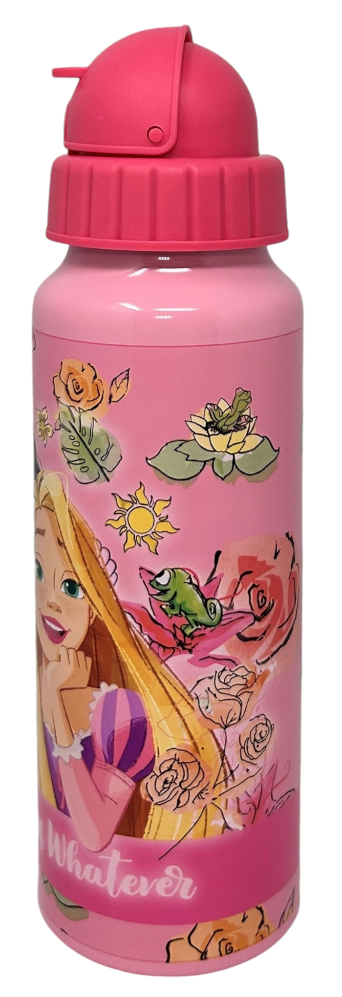 Borraccia in Alluminio con Cannuccia Principesse DISNEY Bottiglia per Bambini 550 Ml - D09506mc