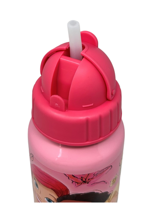 Borraccia in Alluminio con Cannuccia Principesse DISNEY Bottiglia per Bambini 550 Ml - D09506mc
