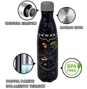 Bottiglia Termica Harry Potter Borraccia in Acciaio Inossidabile 500 Ml - L09097te/n