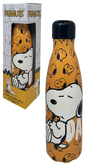 Bottiglia Termica Snoopy Borraccia in Acciaio Inossidabile 500 Ml - P10246te/s
