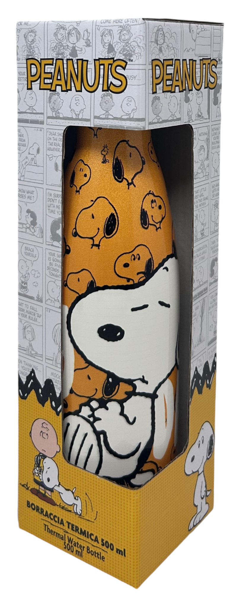 Bottiglia Termica Snoopy Borraccia in Acciaio Inossidabile 500 Ml - P10246te/s