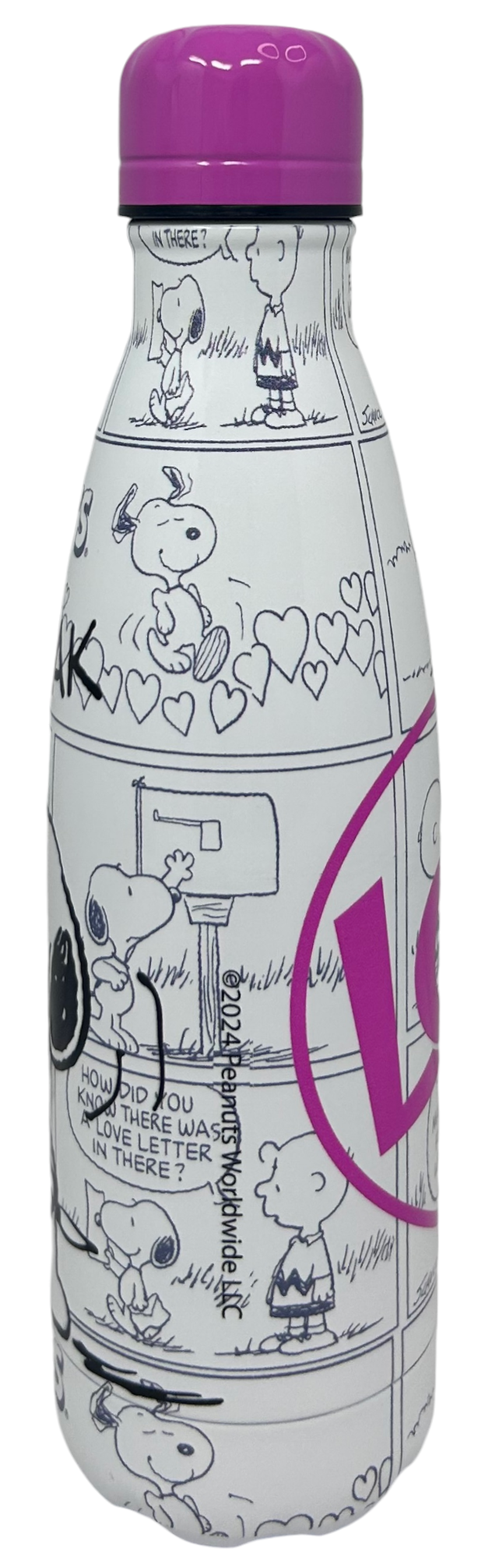 Bottiglia Termica Snoopy Borraccia in Acciaio Inossidabile 500 Ml - P10246te/b