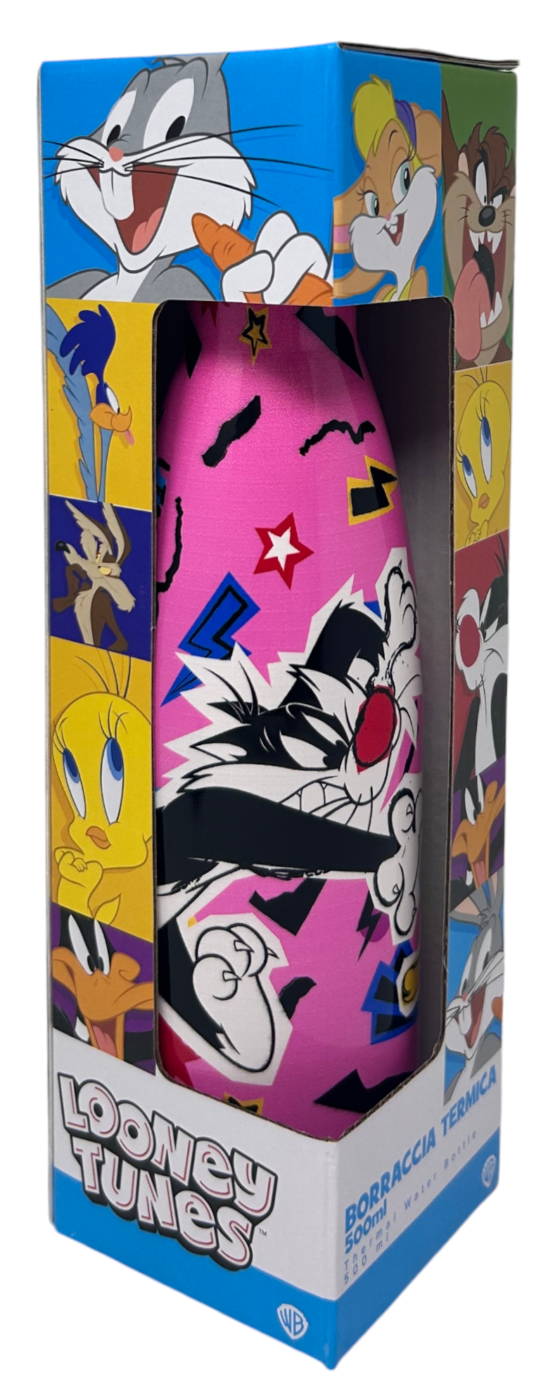 Bottiglia Termica Titti e Silvestro Looney Tunes Borraccia in Acciaio Inossidabile 500 Ml - L09100te/f