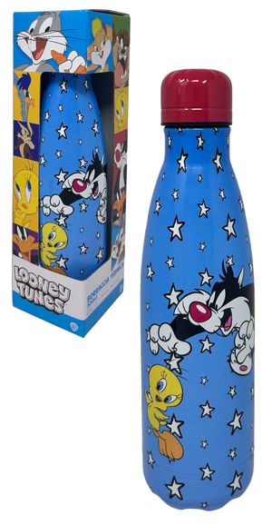 Bottiglia Termica Titti e Silvestro Looney Tunes Borraccia in Acciaio Inossidabile 500 Ml - L09100te/a