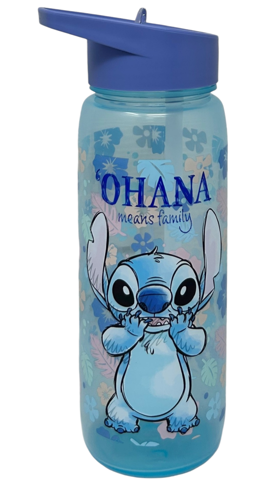 Borraccia Stitch DISNEY con Beccuccio Ripiegabile 600 Ml  Pp Trasparente - 843358