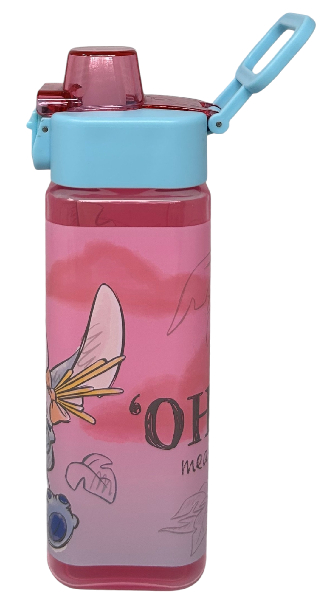 Borraccia Quadrata Stitch DISNEY 500 Ml in Plastica Riutilizzabile con Apertura a Scatto - 843402