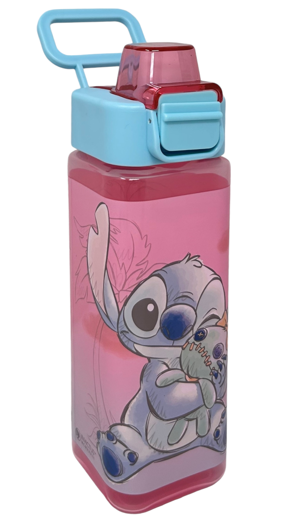 Borraccia Quadrata Stitch DISNEY 500 Ml in Plastica Riutilizzabile con Apertura a Scatto - 843402