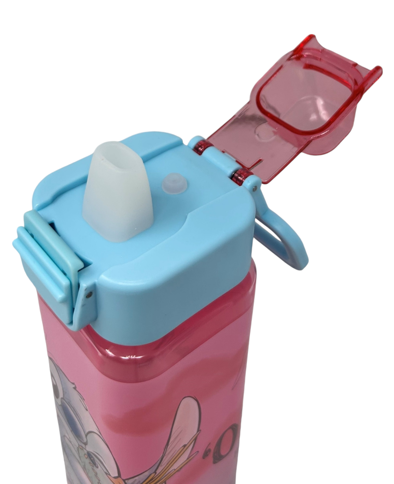 Borraccia Quadrata Stitch DISNEY 500 Ml in Plastica Riutilizzabile con Apertura a Scatto - 843402