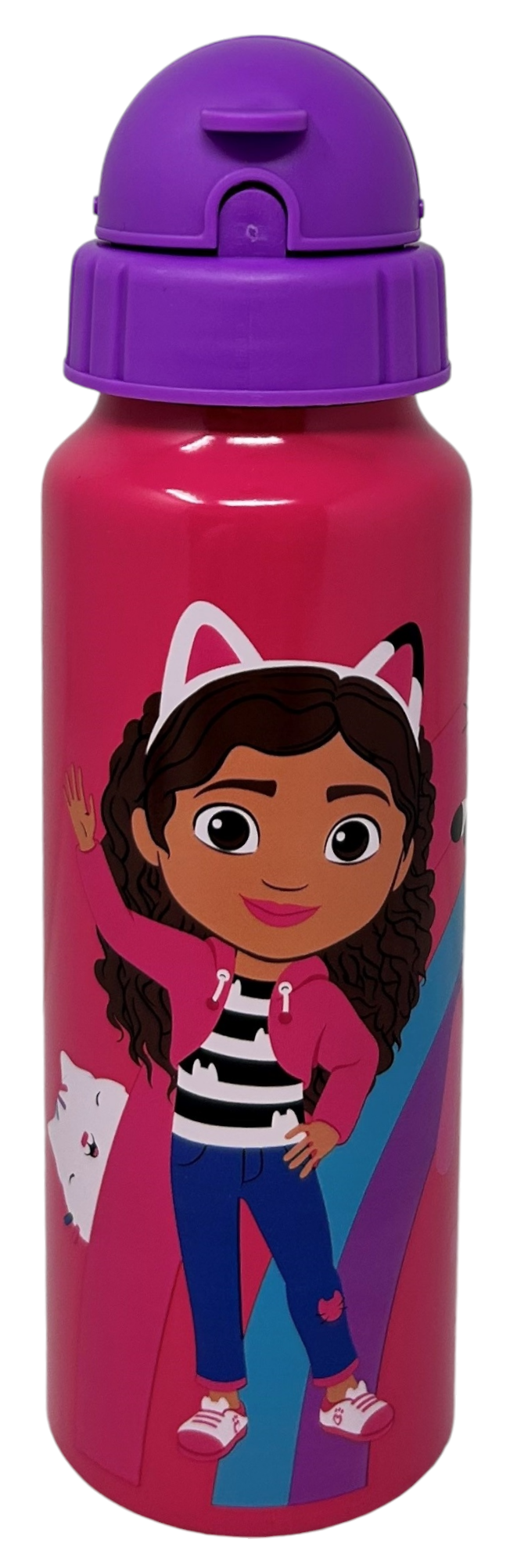 Borraccia in Alluminio con Cannuccia Gabby's Dollhouse Bottiglia per Bambini 550 Ml - O09514mc/v