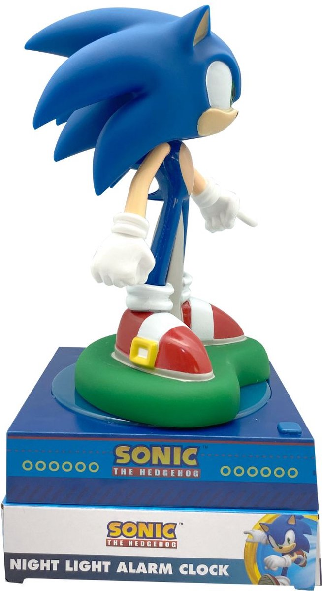 Lampada 3d Sonic the Hedgehog da Comodino Luce Notturna LED Sveglia Digitale - Snc3023m