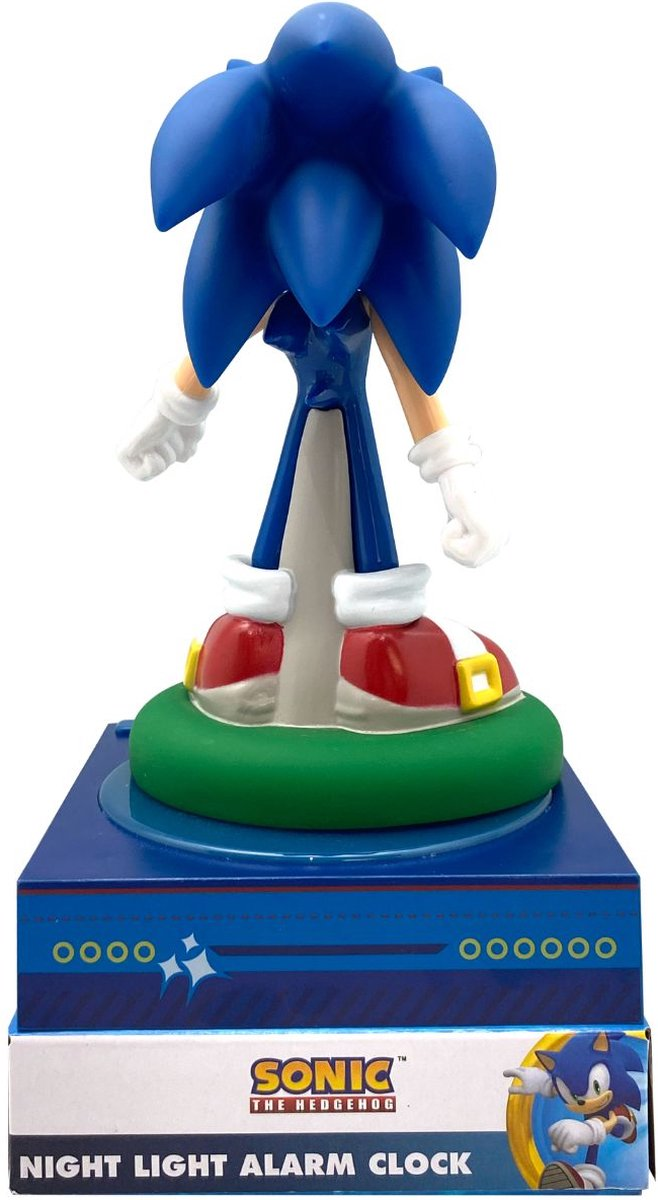 Lampada 3d Sonic the Hedgehog da Comodino Luce Notturna LED Sveglia Digitale - Snc3023m