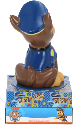 Lampada 3d Paw Patrol Chase da Comodino Luce Notturna LED Sveglia Digitale - Pw19972