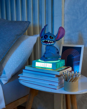 Lampada 3d Stitch DISNEY da Comodino Luce Notturna LED Sveglia Digitale - Las3055