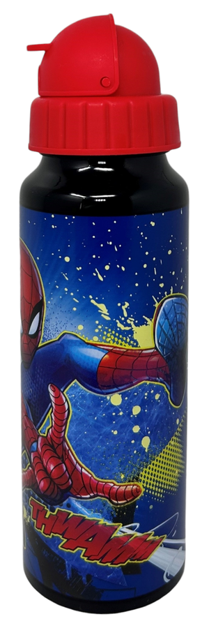 Borraccia in Alluminio con Cannuccia Spiderman MARVEL Bottiglia per Bambini 550 Ml - M09510mc/r