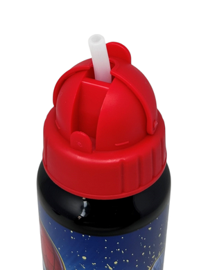 Borraccia in Alluminio con Cannuccia Spiderman MARVEL Bottiglia per Bambini 550 Ml - M09510mc/r