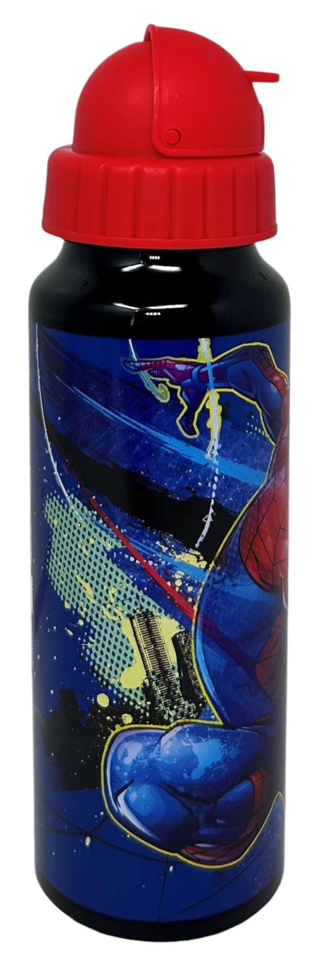 Borraccia in Alluminio con Cannuccia Spiderman MARVEL Bottiglia per Bambini 550 Ml - M09510mc/r