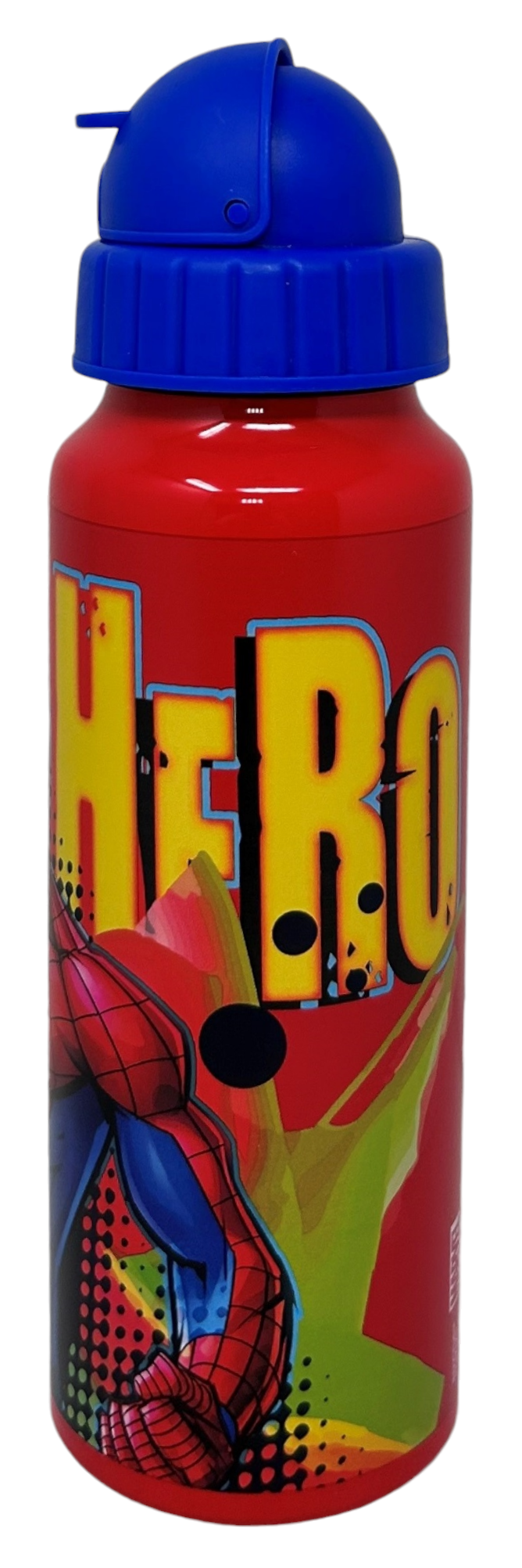 Borraccia in Alluminio con Cannuccia Spiderman MARVEL Bottiglia per Bambini 550 Ml - M09510mc/b