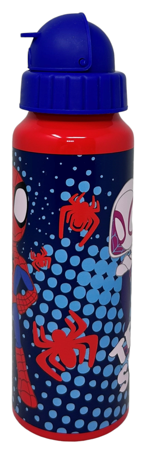 Borraccia in Alluminio con Cannuccia Spidey MARVEL Bottiglia per Bambini 550 Ml - M09509mc/b