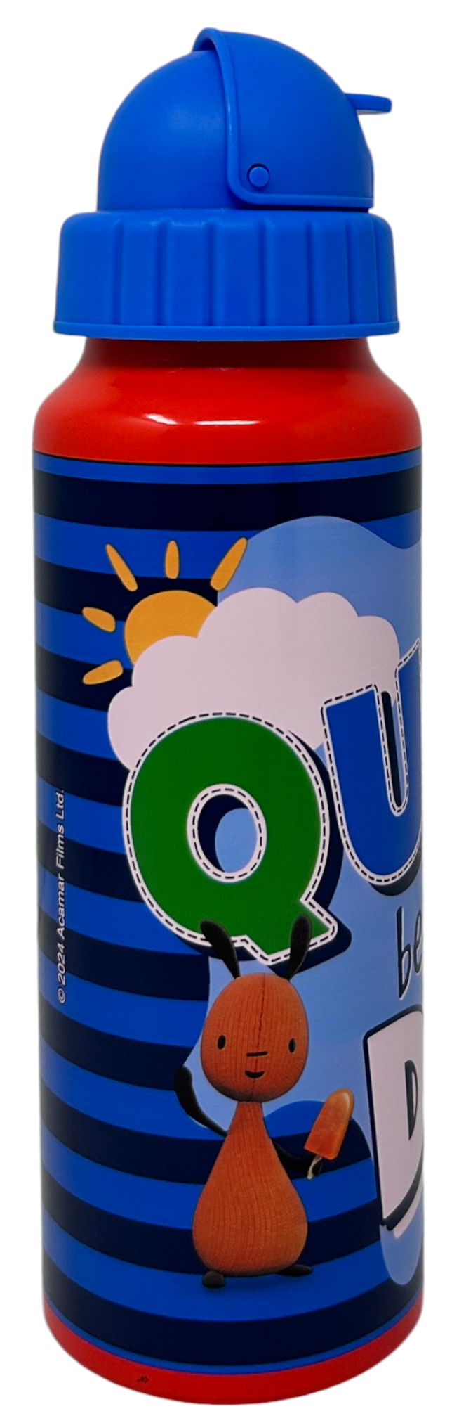 Borraccia in Alluminio con Cannuccia Bing Flop Bottiglia per Bambini 550 Ml - Q09515mc/b