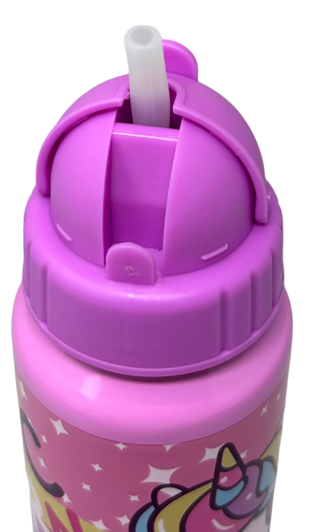 Borraccia in Alluminio con Cannuccia Unicorno Bottiglia per Bambini 550 Ml - X09516mc/l