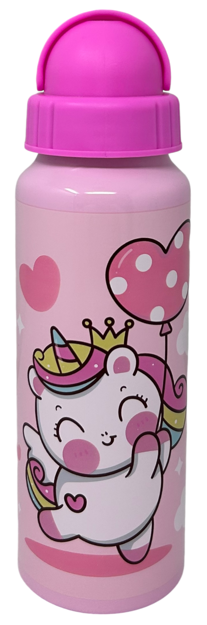 Borraccia in Alluminio con Cannuccia Unicorno Bottiglia per Bambini 550 Ml - X09516mc/r