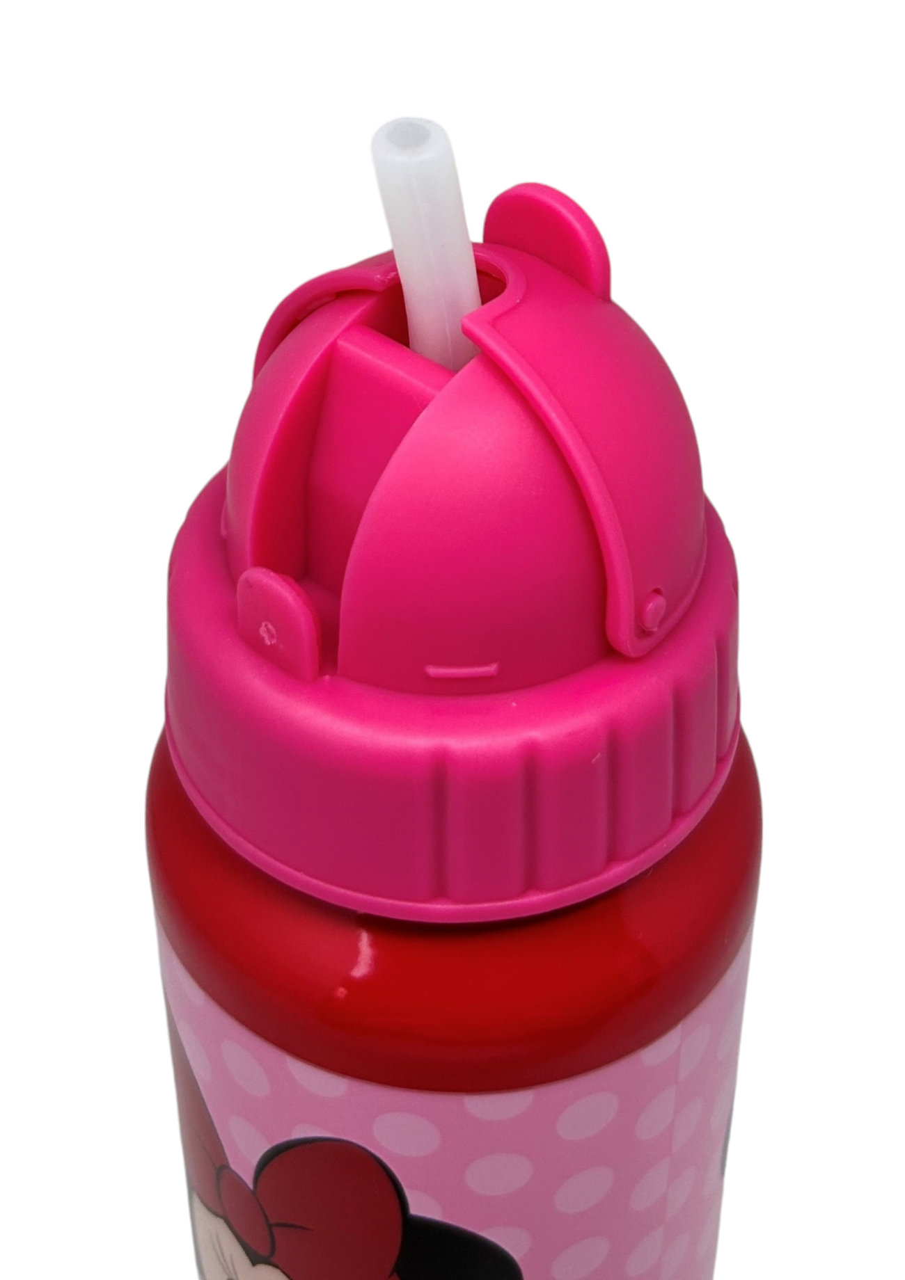 Borraccia in Alluminio con Cannuccia Minnie DISNEY Bottiglia per Bambini 550 Ml - D09505mc/f