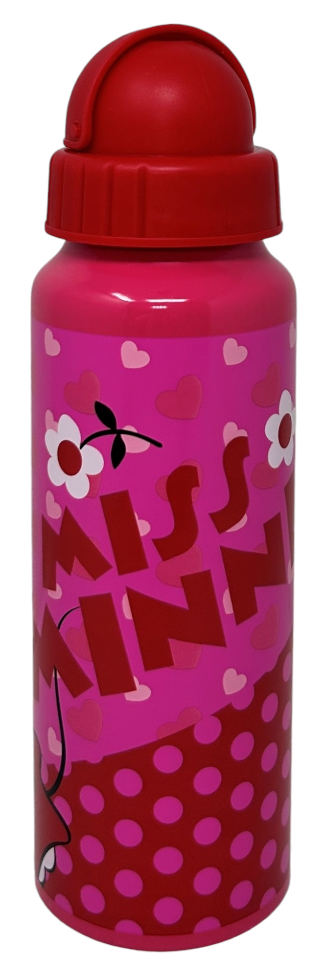 Borraccia in Alluminio con Cannuccia Minnie DISNEY Bottiglia per Bambini 550 Ml - D09505mc/r