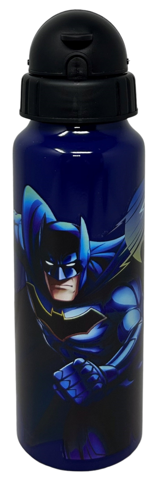 Borraccia in Alluminio con Cannuccia Batman Bottiglia per Bambini 550 Ml - L09513mc/n