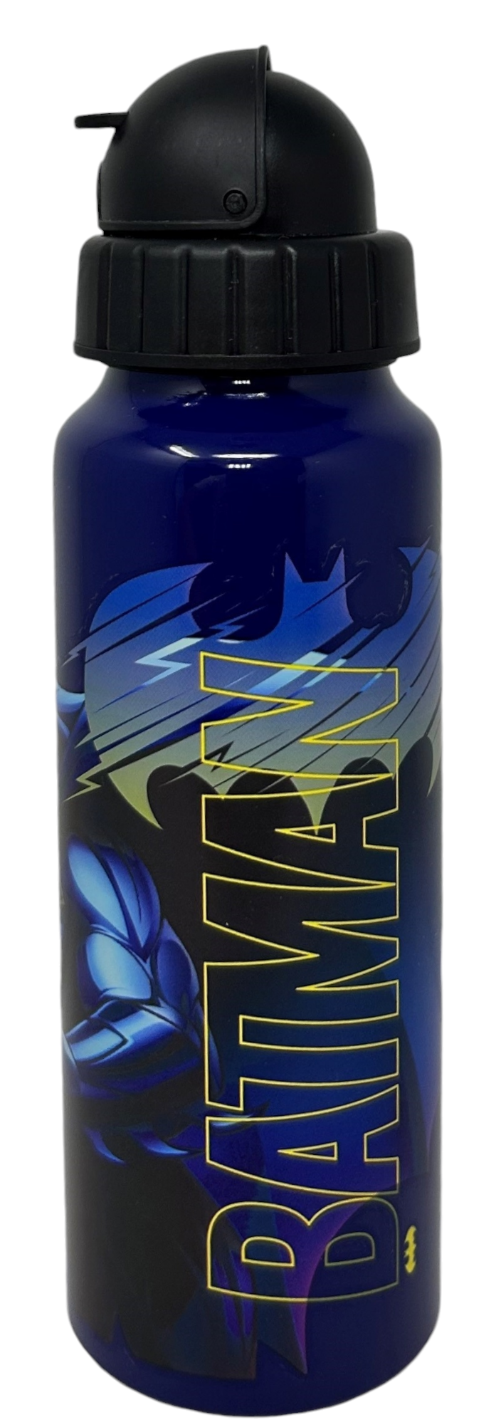 Borraccia in Alluminio con Cannuccia Batman Bottiglia per Bambini 550 Ml - L09513mc/n