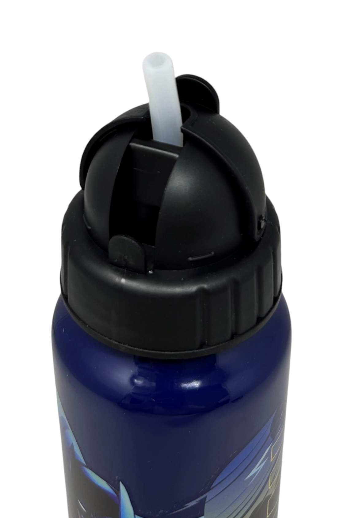Borraccia in Alluminio con Cannuccia Batman Bottiglia per Bambini 550 Ml - L09513mc/n