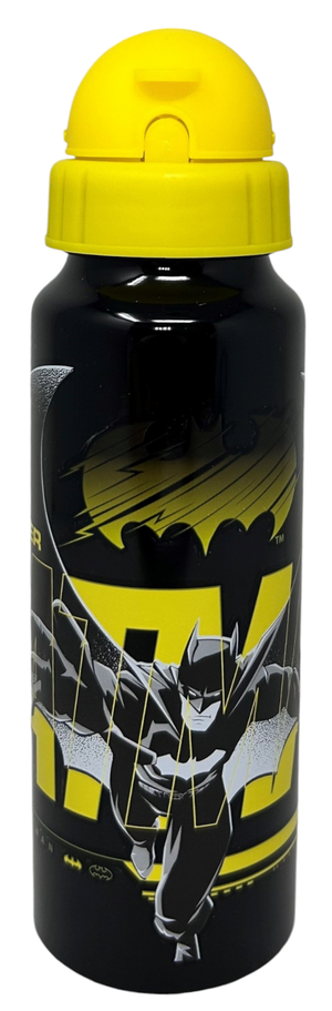 Borraccia in Alluminio con Cannuccia Batman Bottiglia per Bambini 550 Ml - L09513mc/g