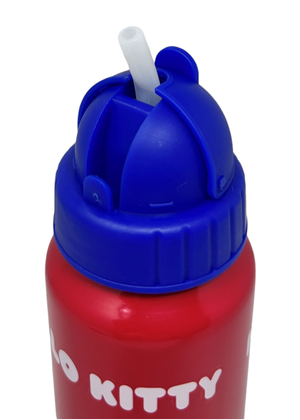 Borraccia in Alluminio con Cannuccia Hello Kitty Bottiglia per Bambini 550 Ml - H09501mc/b