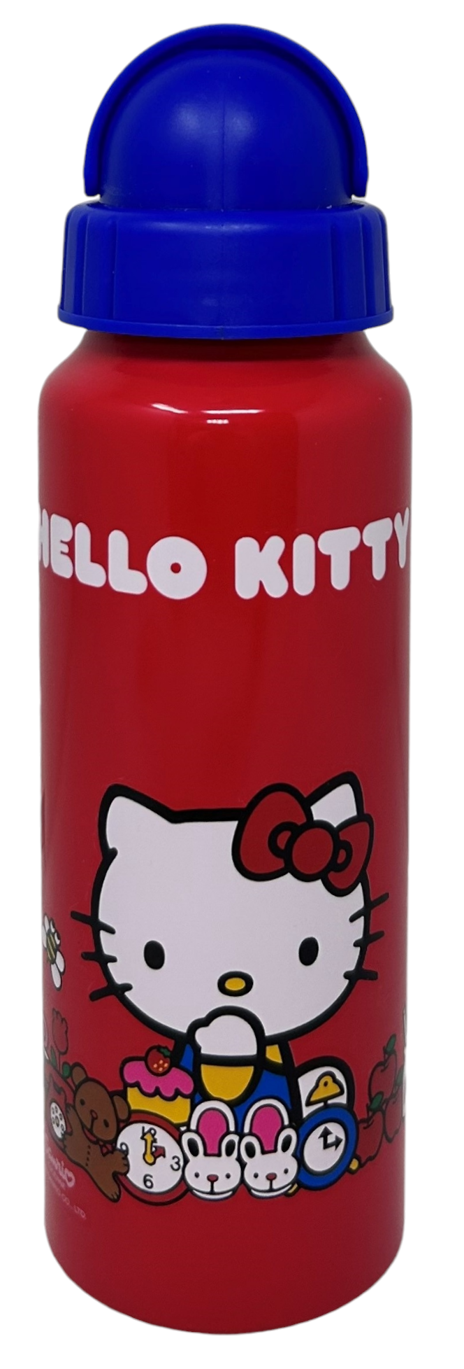 Borraccia in Alluminio con Cannuccia Hello Kitty Bottiglia per Bambini 550 Ml - H09501mc/b