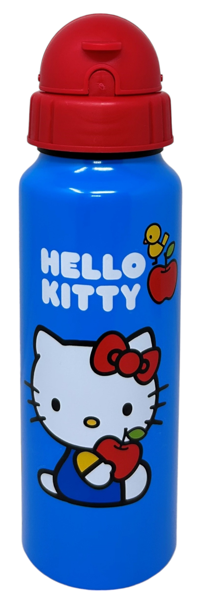 Borraccia in Alluminio con Cannuccia Hello Kitty Bottiglia per Bambini 550 Ml - H09501mc/r